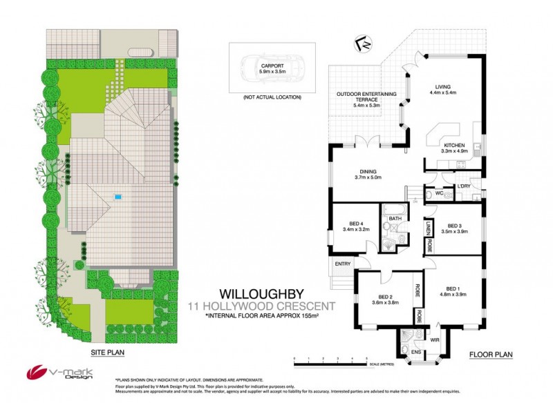 11 Hollywood Crescent, Willoughby NSW 2068 Floorplan