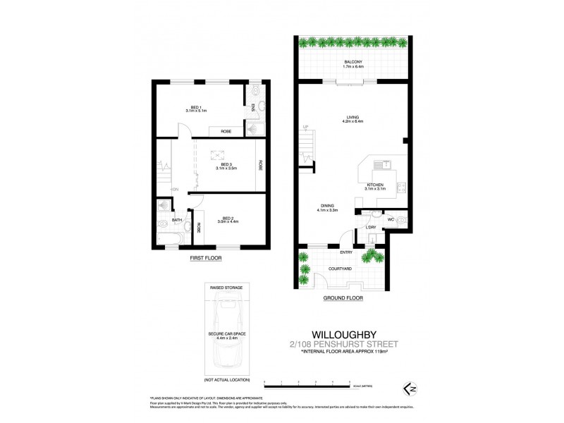 2/108 Penshurst Street, Willoughby NSW 2068 Floorplan