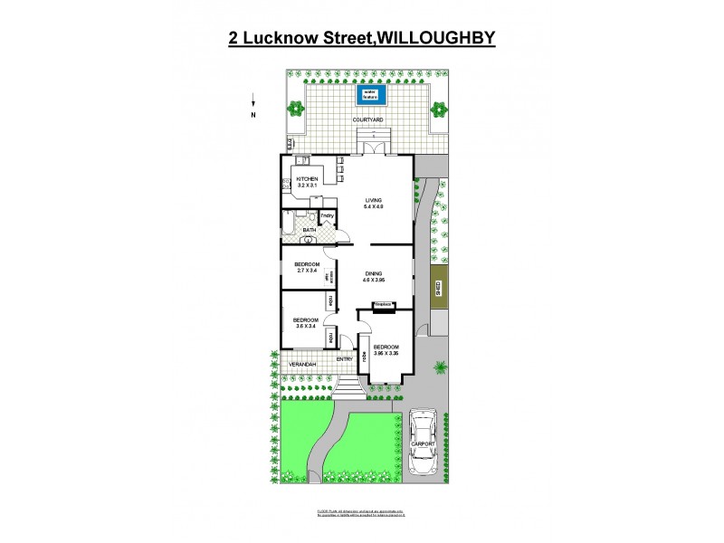 2 Lucknow Street, Willoughby NSW 2068 Floorplan