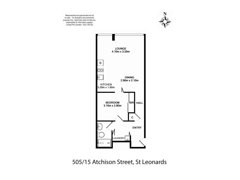 505/15 Atchison Street, St Leonards NSW 2065 Floorplan