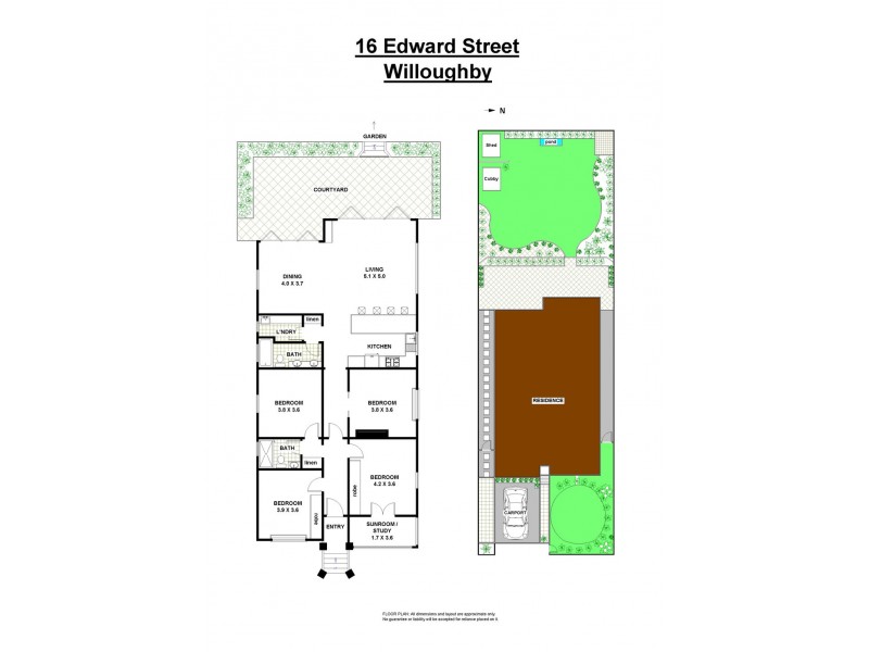 16 Edward Street, Willoughby NSW 2068 Floorplan