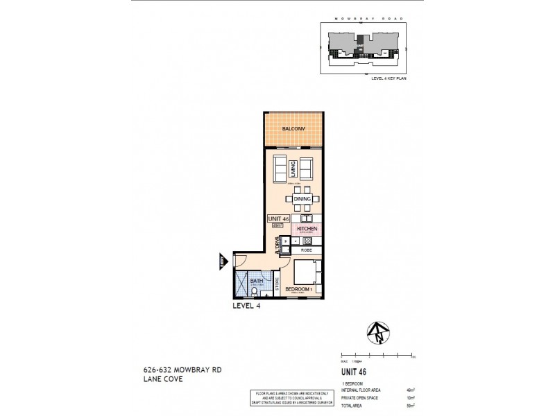 46/626-632 Mowbray Road, Lane Cove NSW 2066 Floorplan
