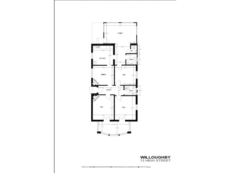 13 High Street (quiet end), Willoughby NSW 2068 Floorplan