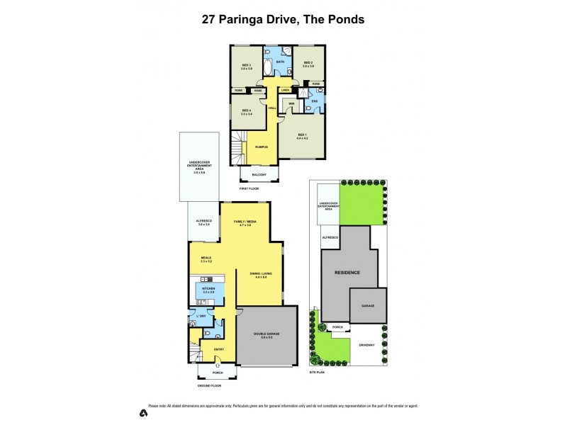 27 Paringa Drive, The Ponds NSW 2769 Floorplan