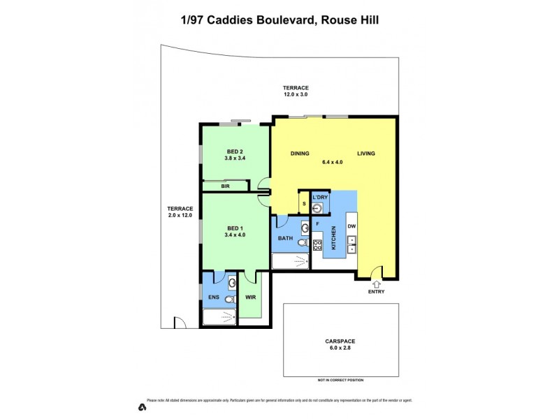 1/97 Caddies Boulevard, Rouse Hill NSW 2155 Floorplan