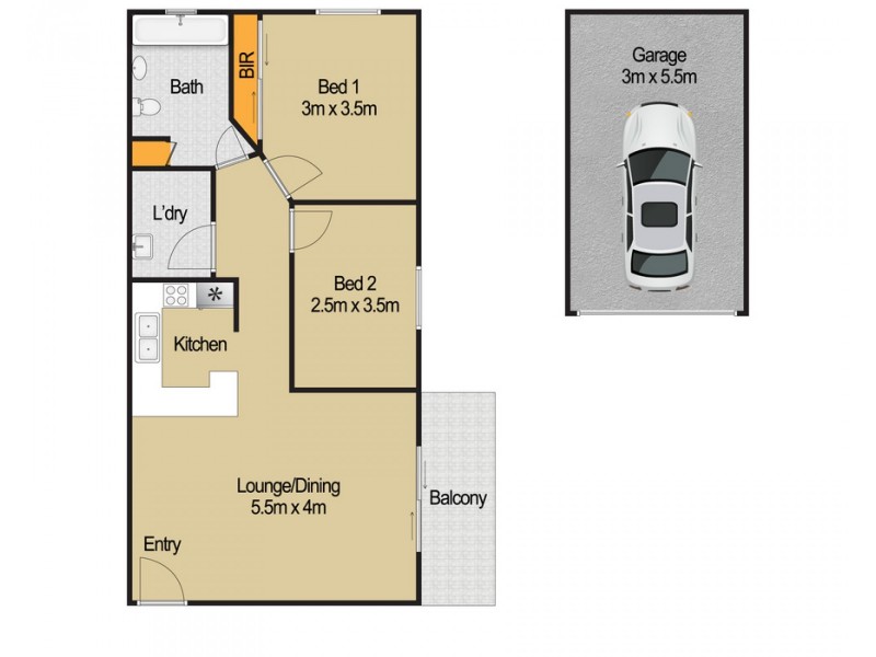 35/25 Mantaka Street, Blacktown NSW 2148 Floorplan