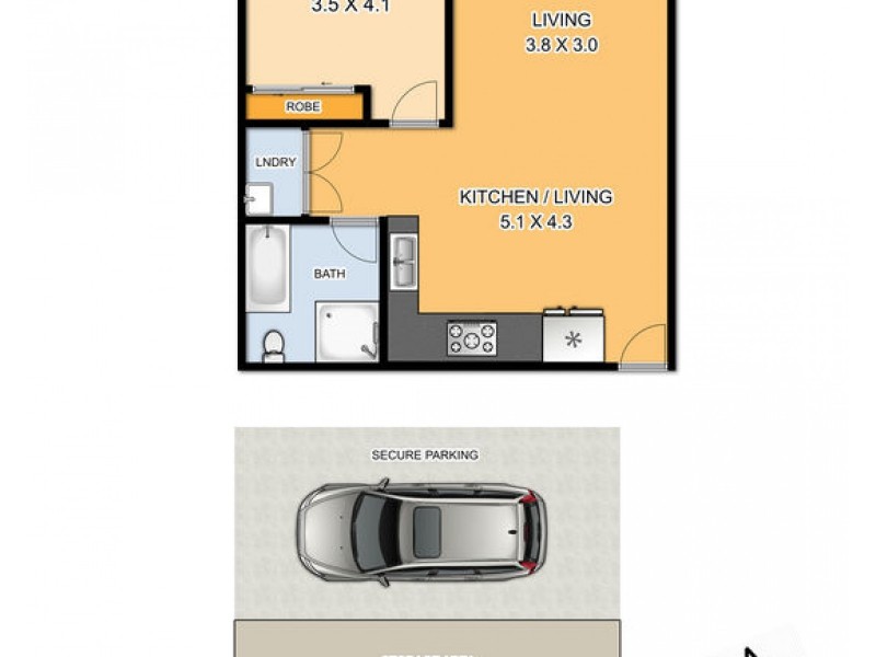 107/8C Myrtle Street, Prospect NSW 2148 Floorplan