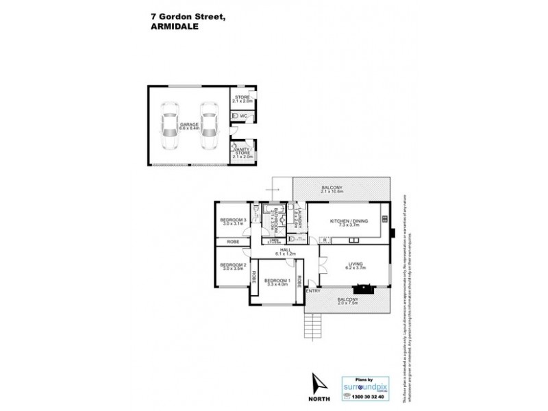 7 Gordon Street, Armidale NSW 2350 Floorplan