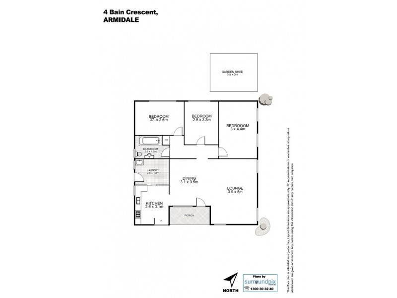 4 Bain Crescent, Armidale NSW 2350 Floorplan