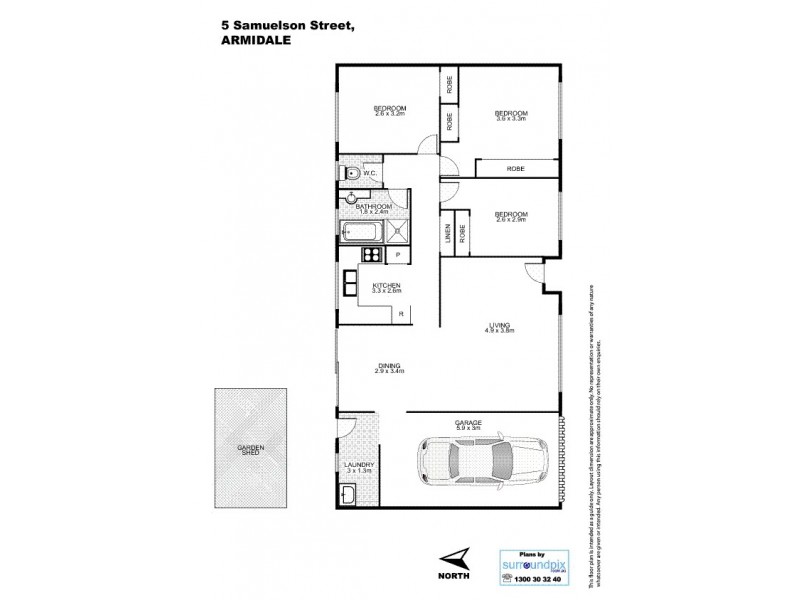 5 Samuelson Crescent, Armidale NSW 2350 Floorplan