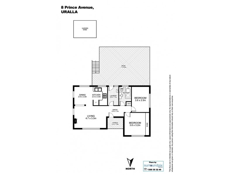 8 Prince Avenue, Uralla NSW 2358 Floorplan