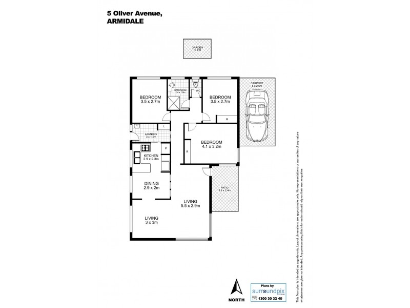 5 Oliver Ave, Armidale NSW 2350 Floorplan