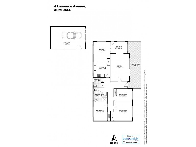 4 Laurence Ave, Armidale NSW 2350 Floorplan