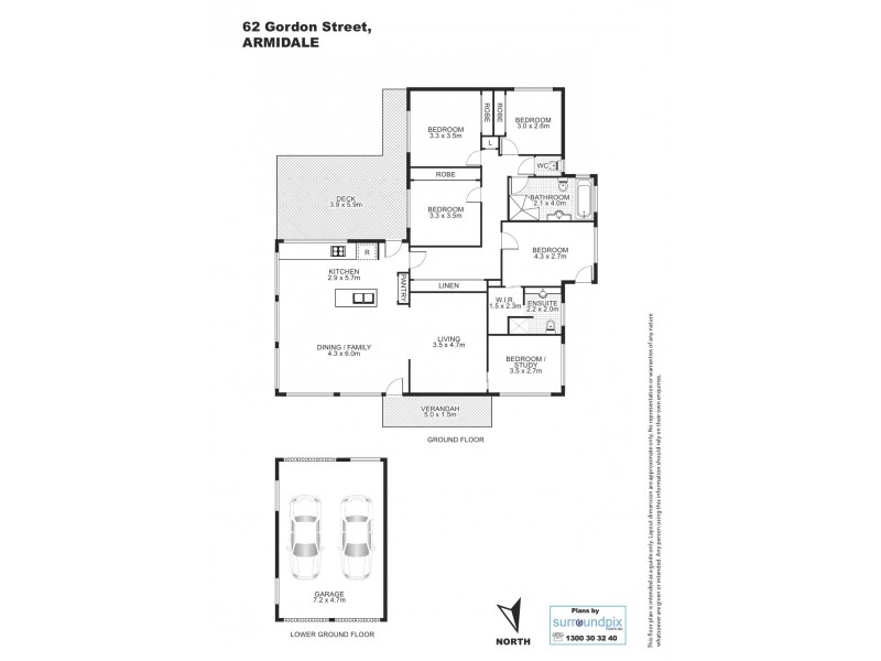 62 Gordon Street, Armidale NSW 2350 Floorplan