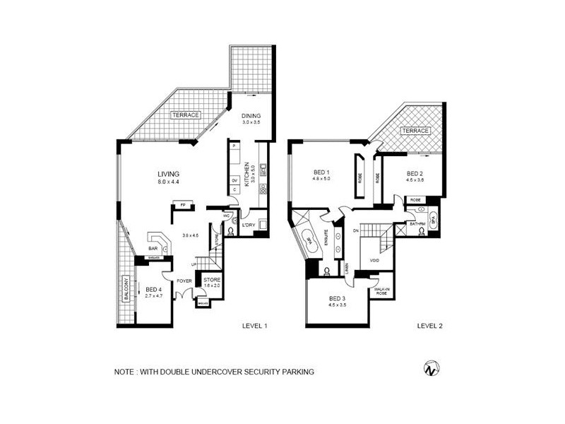 2802/127 Kent Street, Sydney NSW 2000 Floorplan