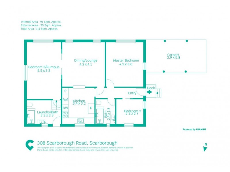 308 Scarborough Road, Scarborough QLD 4020 Floorplan