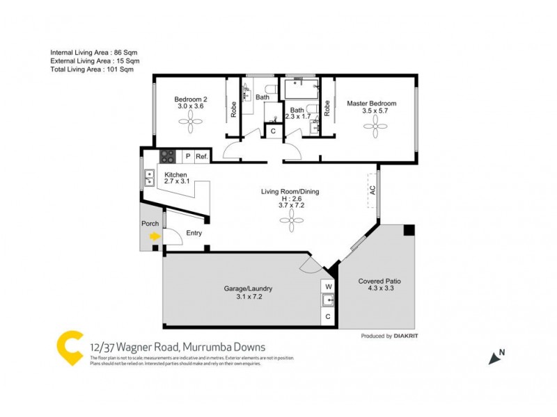 12/37 Wagner Road, Murrumba Downs QLD 4503 Floorplan
