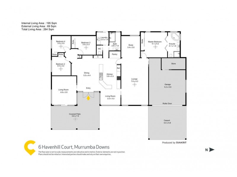 6 Havenhill Court, Murrumba Downs QLD 4503 Floorplan