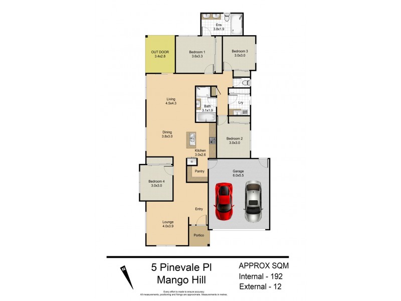 5 Pinevale Place, Mango Hill QLD 4509 Floorplan