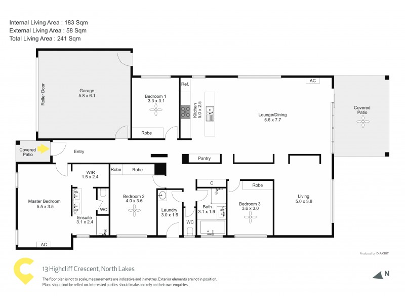 13 Highcliff Crescent, North Lakes QLD 4509 Floorplan