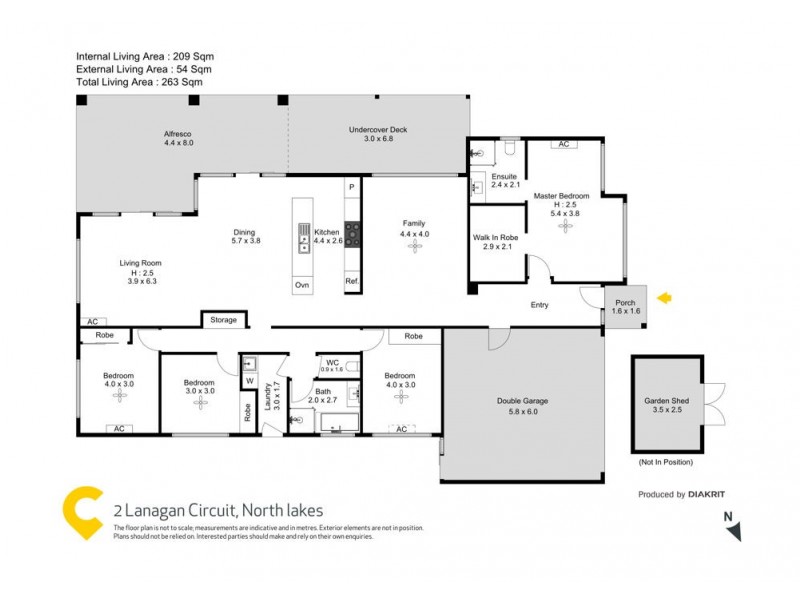 2 Lanagan Circuit, North Lakes QLD 4509 Floorplan