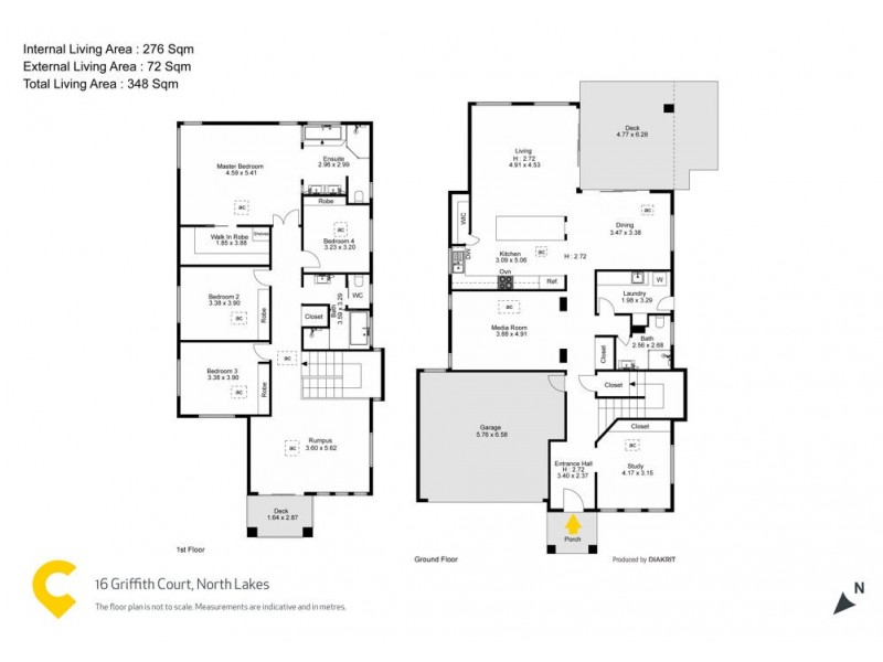 16 Griffith Court, North Lakes QLD 4509 Floorplan