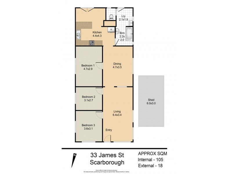33 James Street, Scarborough QLD 4020 Floorplan