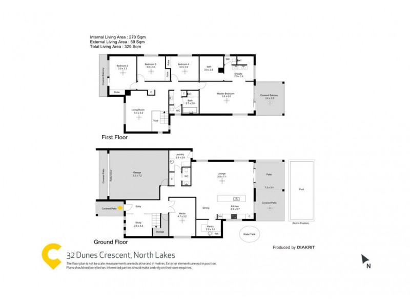 32 Dunes Crescent, North Lakes QLD 4509 Floorplan