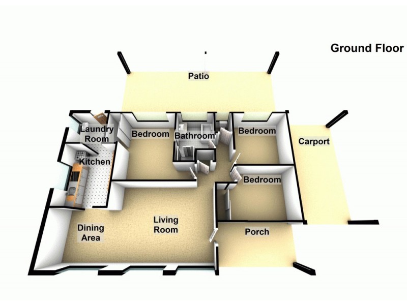 45 Alexander Avenue, Kallangur QLD 4503 Floorplan