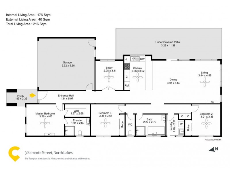 3 Sorrento Street, North Lakes QLD 4509 Floorplan