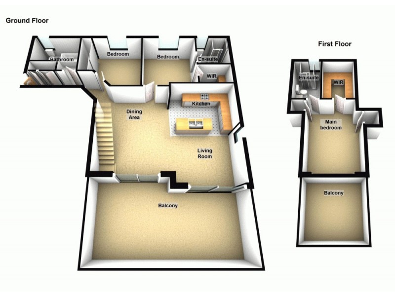 22/13 Louis Street, Redcliffe QLD 4020 Floorplan