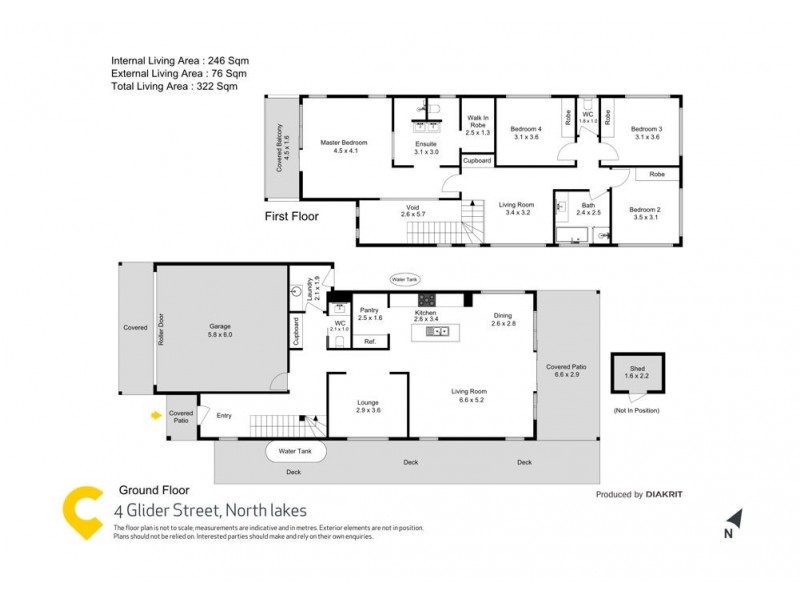 4 Glider Street, North Lakes QLD 4509 Floorplan