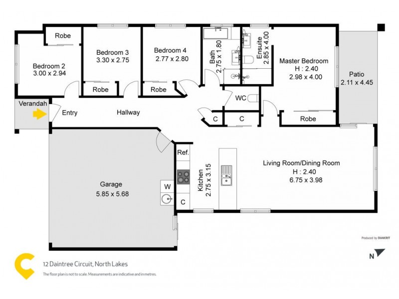 12 Daintree Circuit, North Lakes QLD 4509 Floorplan