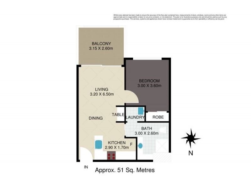 1012/16 Hamilton Place, Bowen Hills QLD 4006 Floorplan