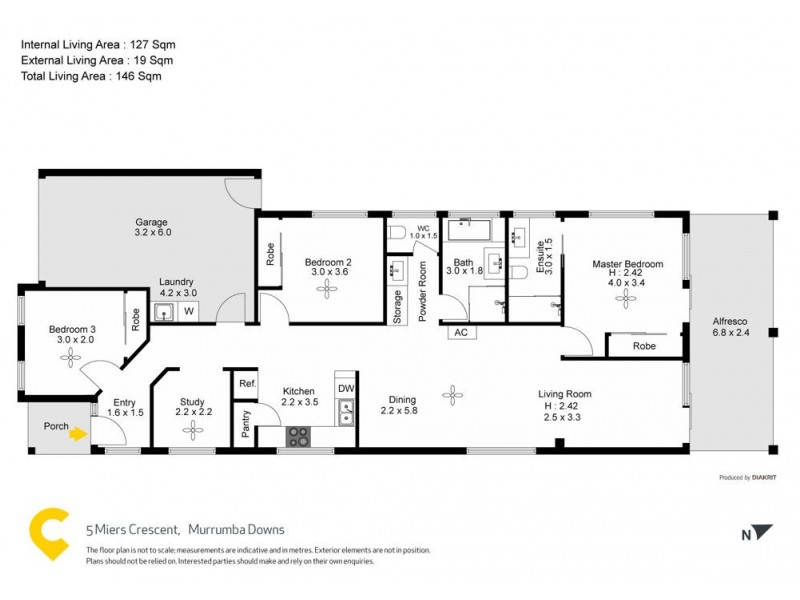 5 Miers Crescent, Murrumba Downs QLD 4503 Floorplan