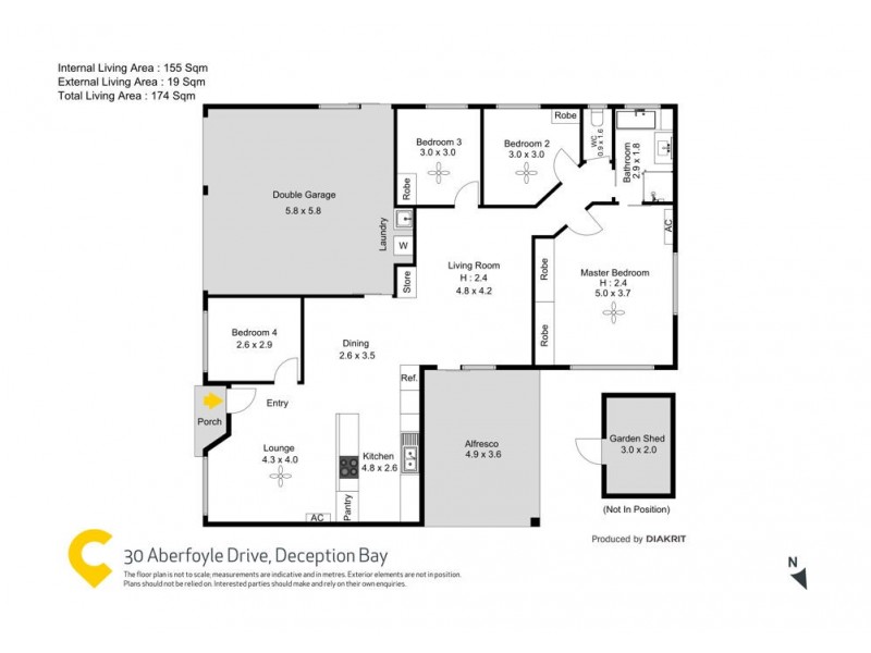 30 Aberfoyle Drive, Deception Bay QLD 4508 Floorplan