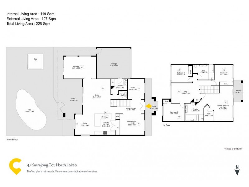 47 Kurrajong Circuit, North Lakes QLD 4509 Floorplan