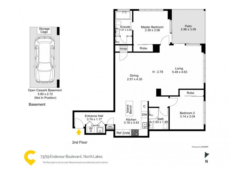 73/59 Endeavour Boulevard, North Lakes QLD 4509 Floorplan