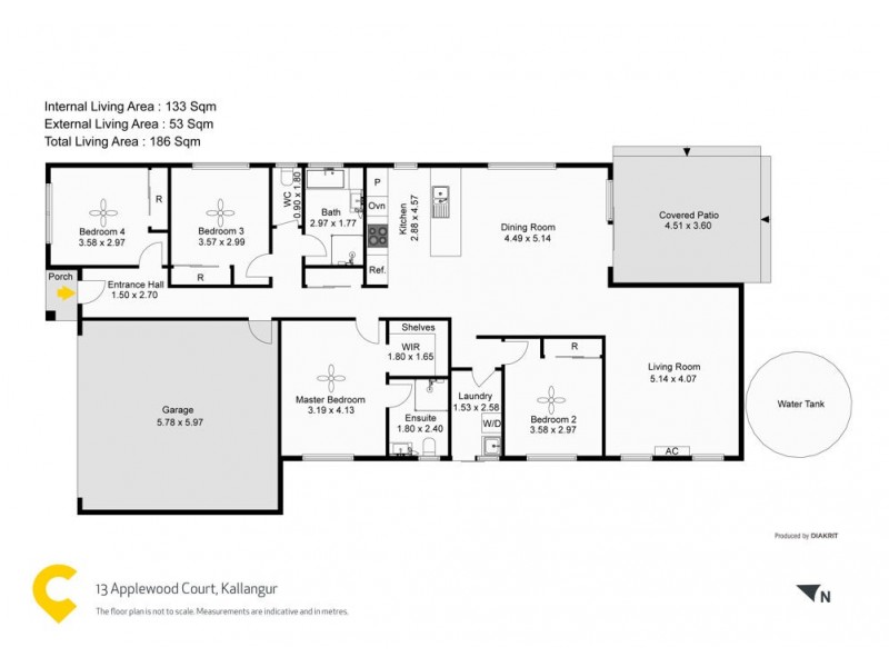 13 Applewood Court, Kallangur QLD 4503 Floorplan