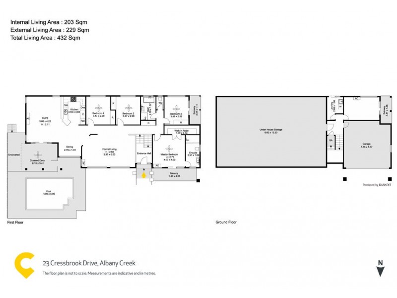 23 Cressbrook Drive, Albany Creek QLD 4035 Floorplan