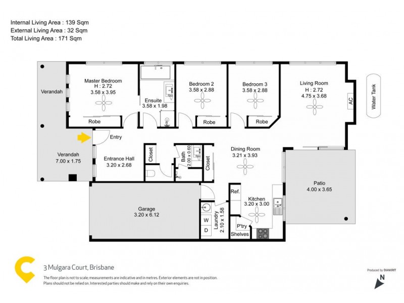 3 Mulgara Court, North Lakes QLD 4509 Floorplan