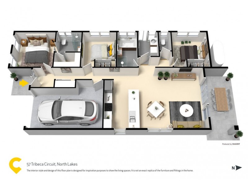57 Tribeca Circuit, North Lakes QLD 4509 Floorplan