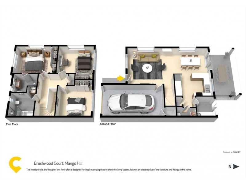 57/3 Brushwood Court, Mango Hill QLD 4509 Floorplan