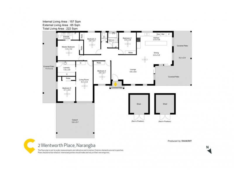2 Wentworth Place, Narangba QLD 4504 Floorplan