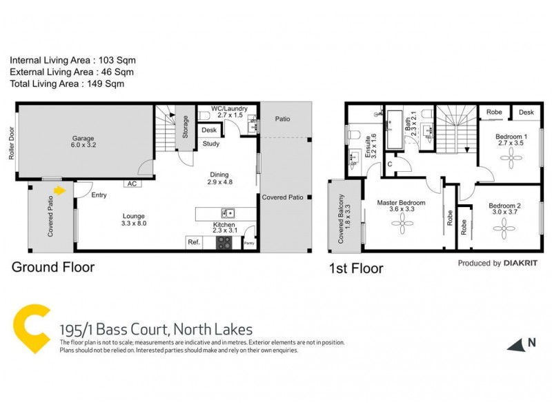 195/1 Bass Court, North Lakes QLD 4509 Floorplan