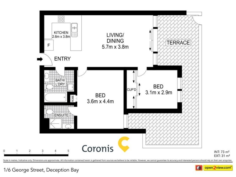1/6 George Street, Deception Bay QLD 4508 Floorplan