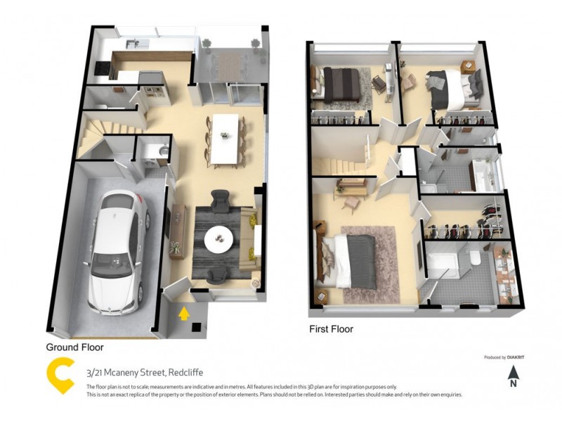 3/21 Mcaneny Street, Redcliffe QLD 4020 Floorplan