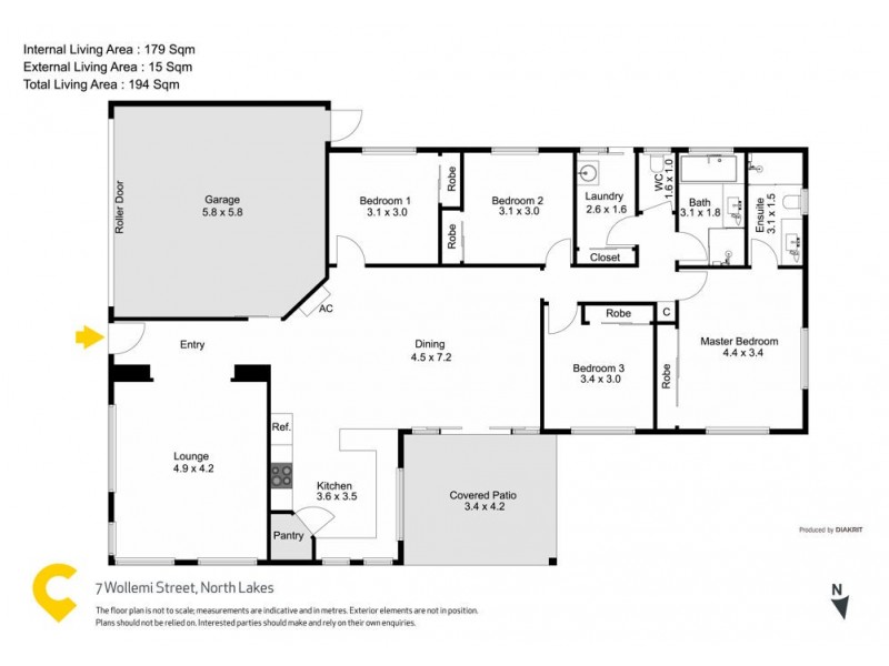 7 Wollemi Street, North Lakes QLD 4509 Floorplan