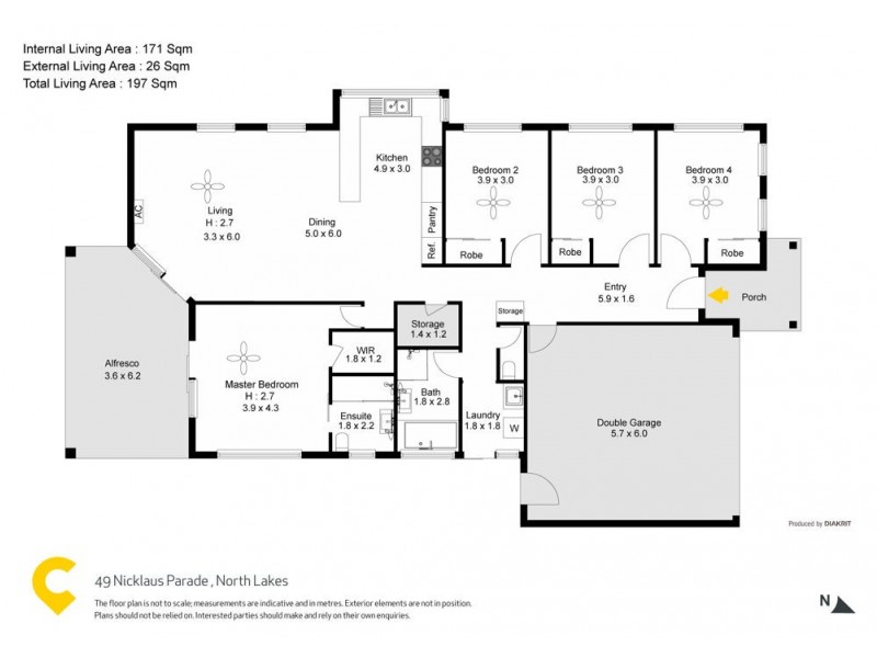 49 Nicklaus Parade, North Lakes QLD 4509 Floorplan