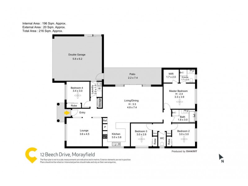 12 Beech Drive, Morayfield QLD 4506 Floorplan